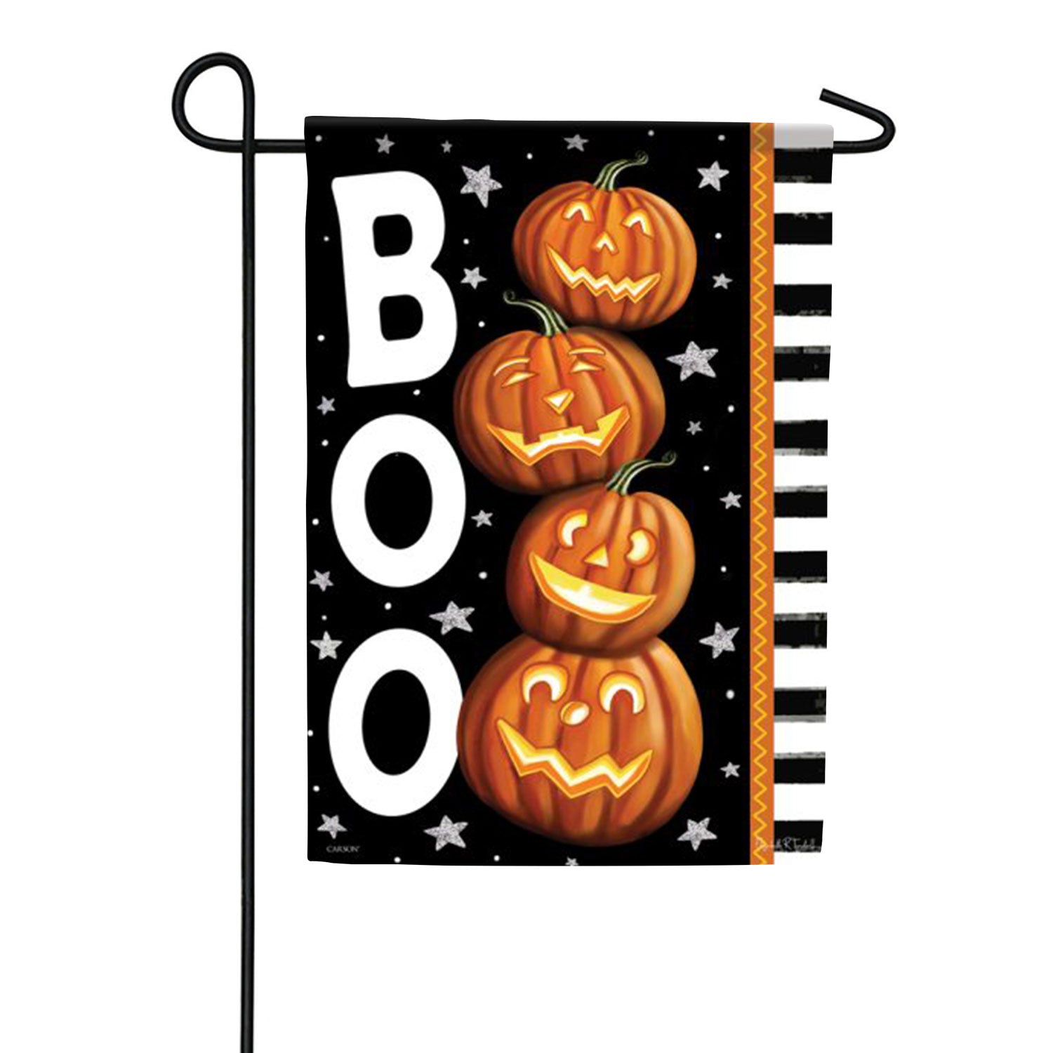 Boo Pumpkins Double Sided Garden Flag