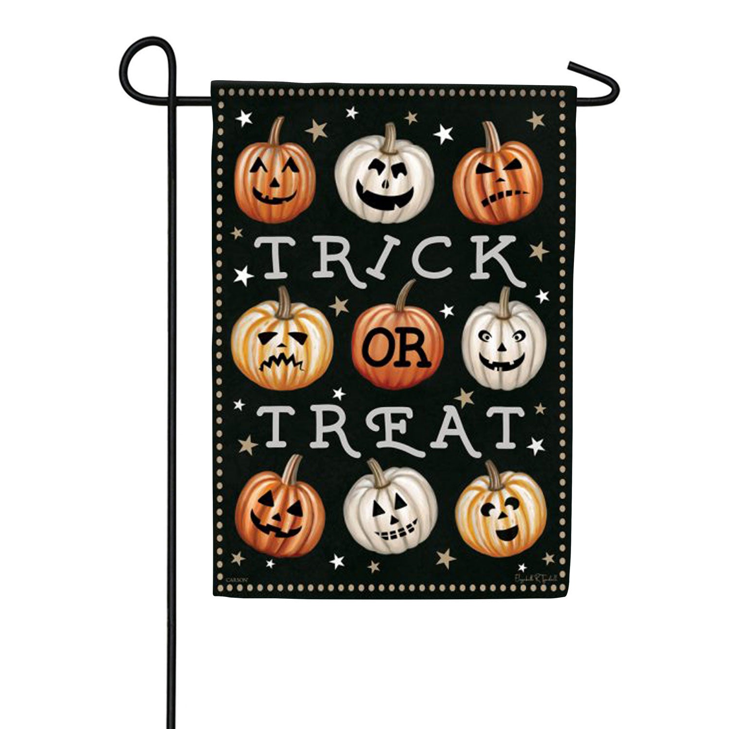 9 Pumpkins Garden Flag