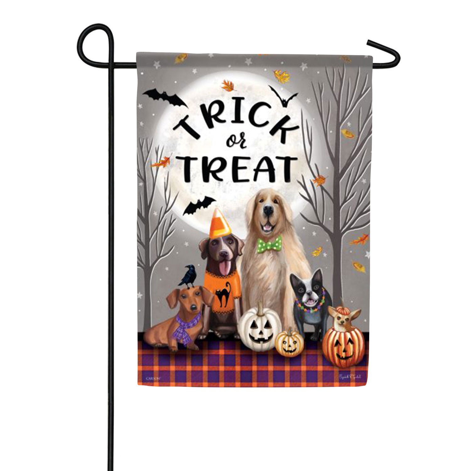 Trick Or Treat Garden Flag