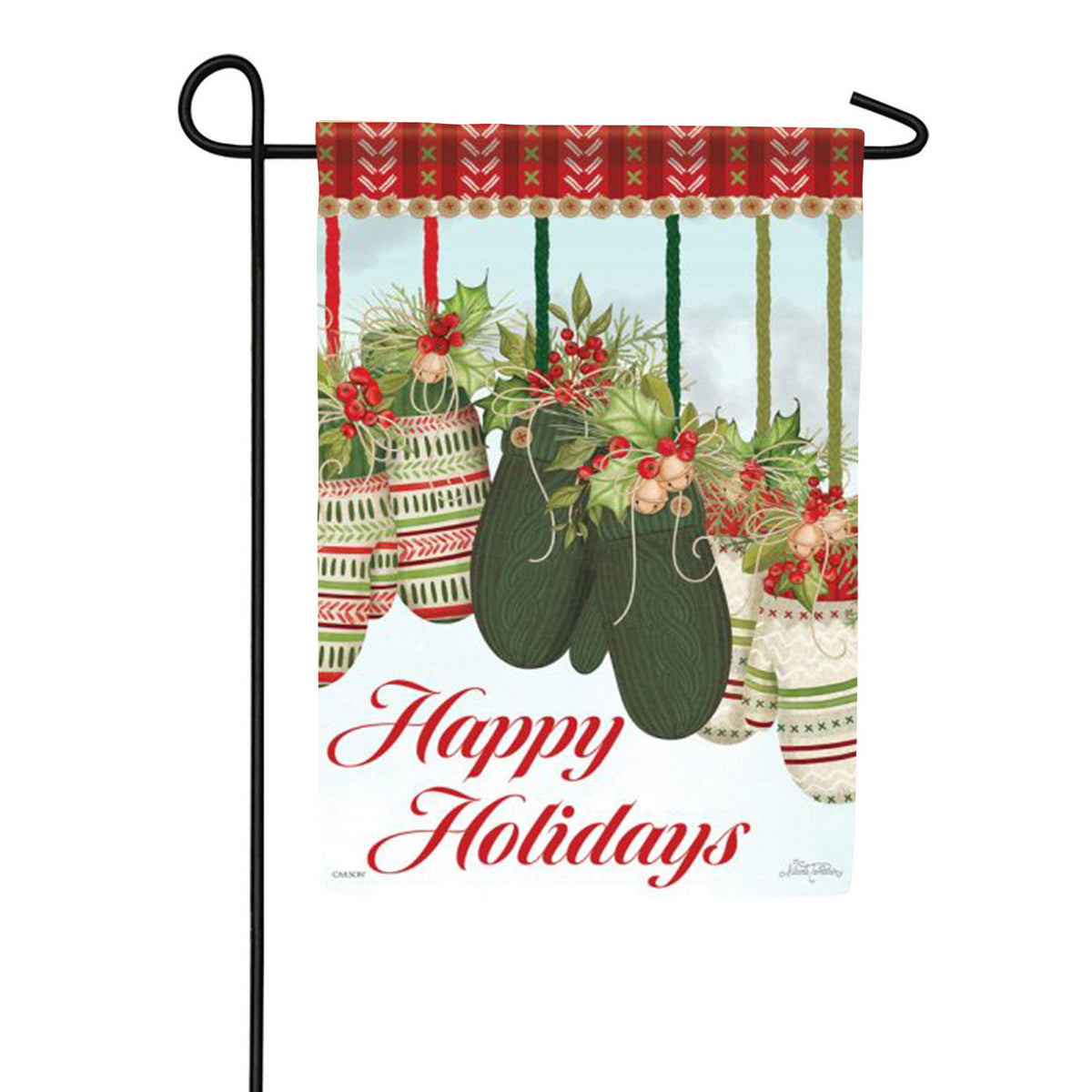 Seasonal Gloves Garden Flag