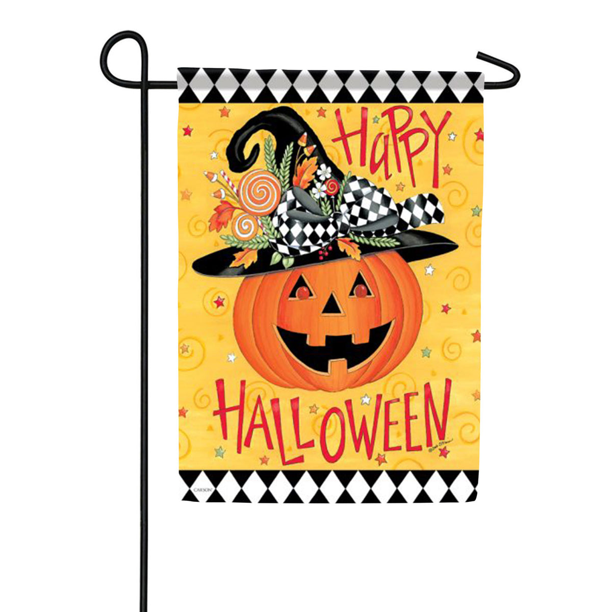 Jack-O-Lantern Garden Flag