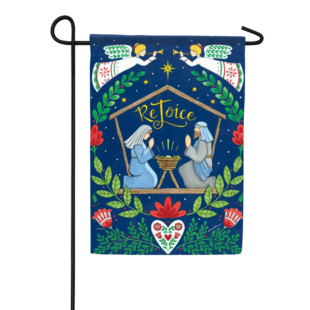 Rejoice Nativity Garden Flag