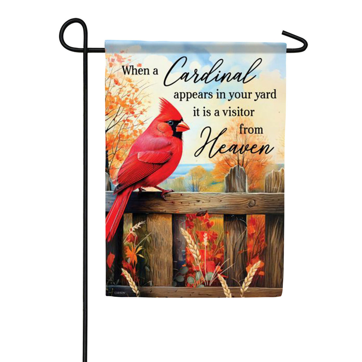 Cardinal Appears Garden Flag