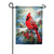 Cardinal Holly Garden Flag