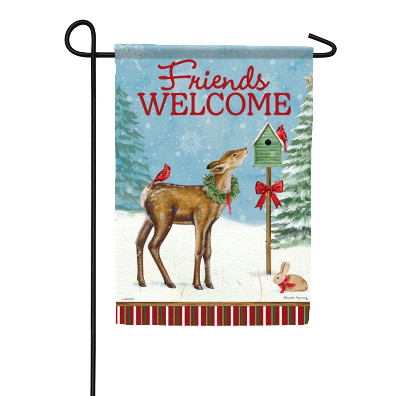 Carson Woodland Friends Garden Flag