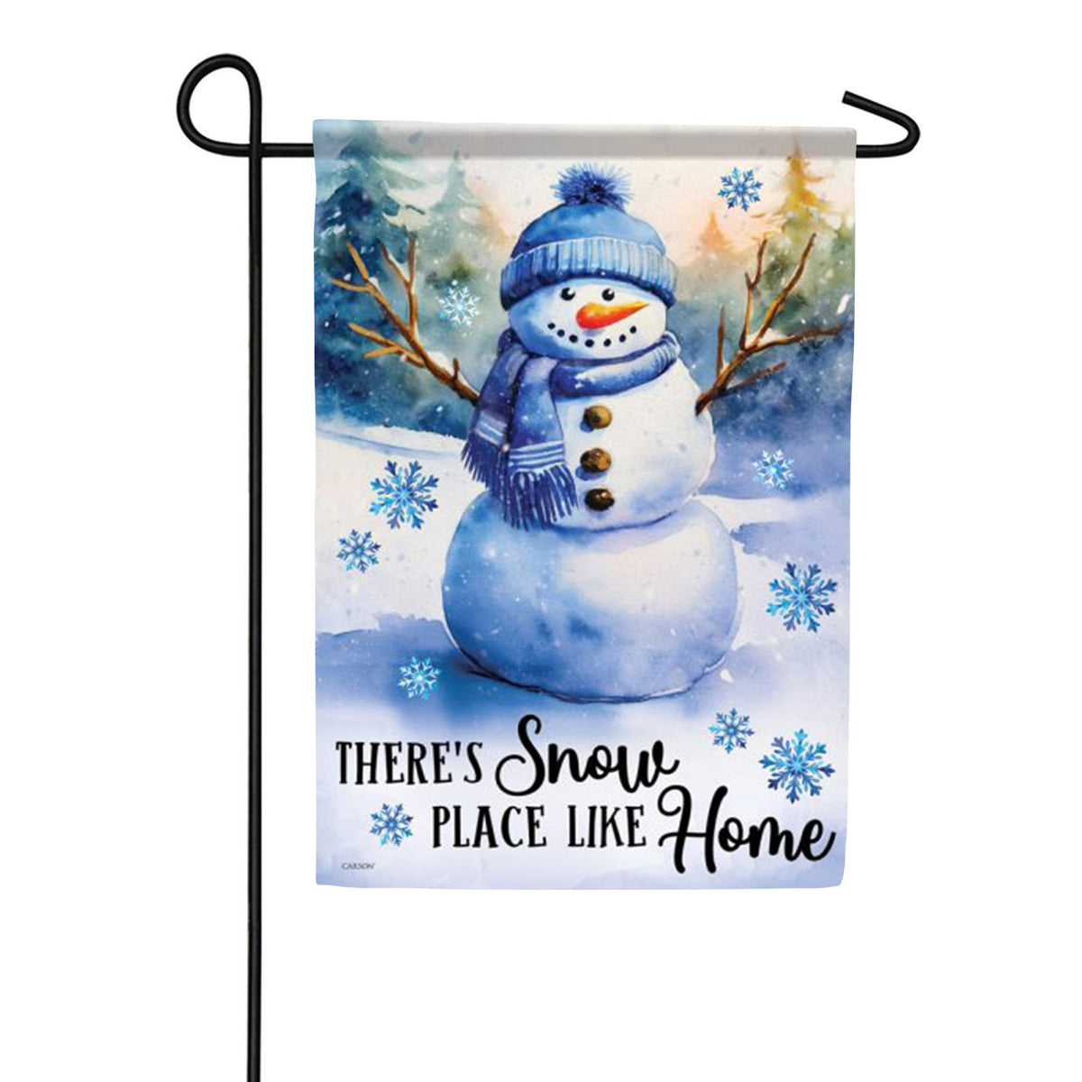 Carson Snow Place/Home Garden Flag