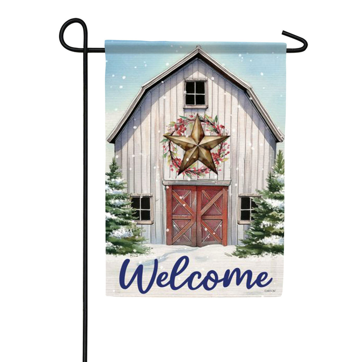 Carson Welcome Barn Garden Flag