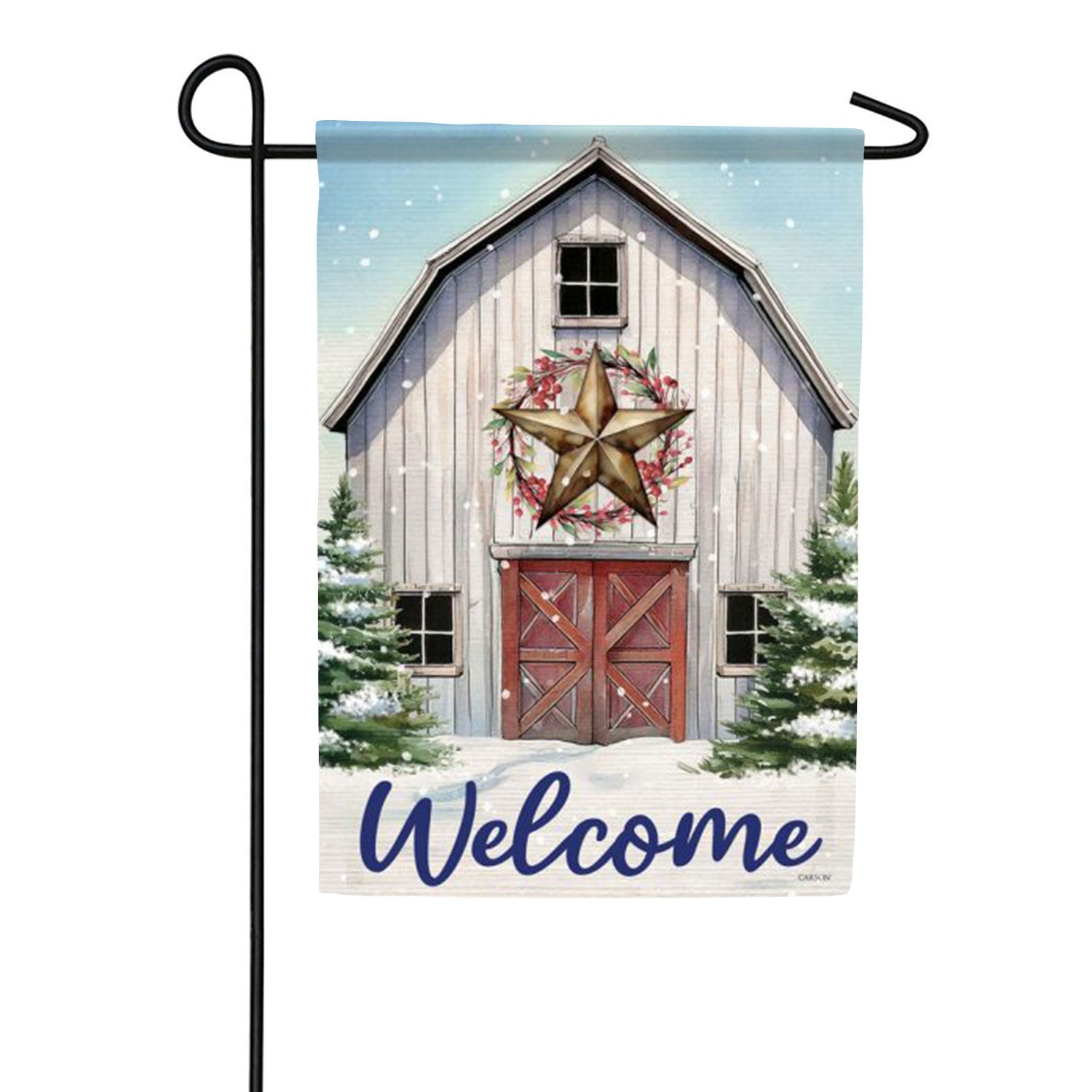 Carson Welcome Barn Garden Flag
