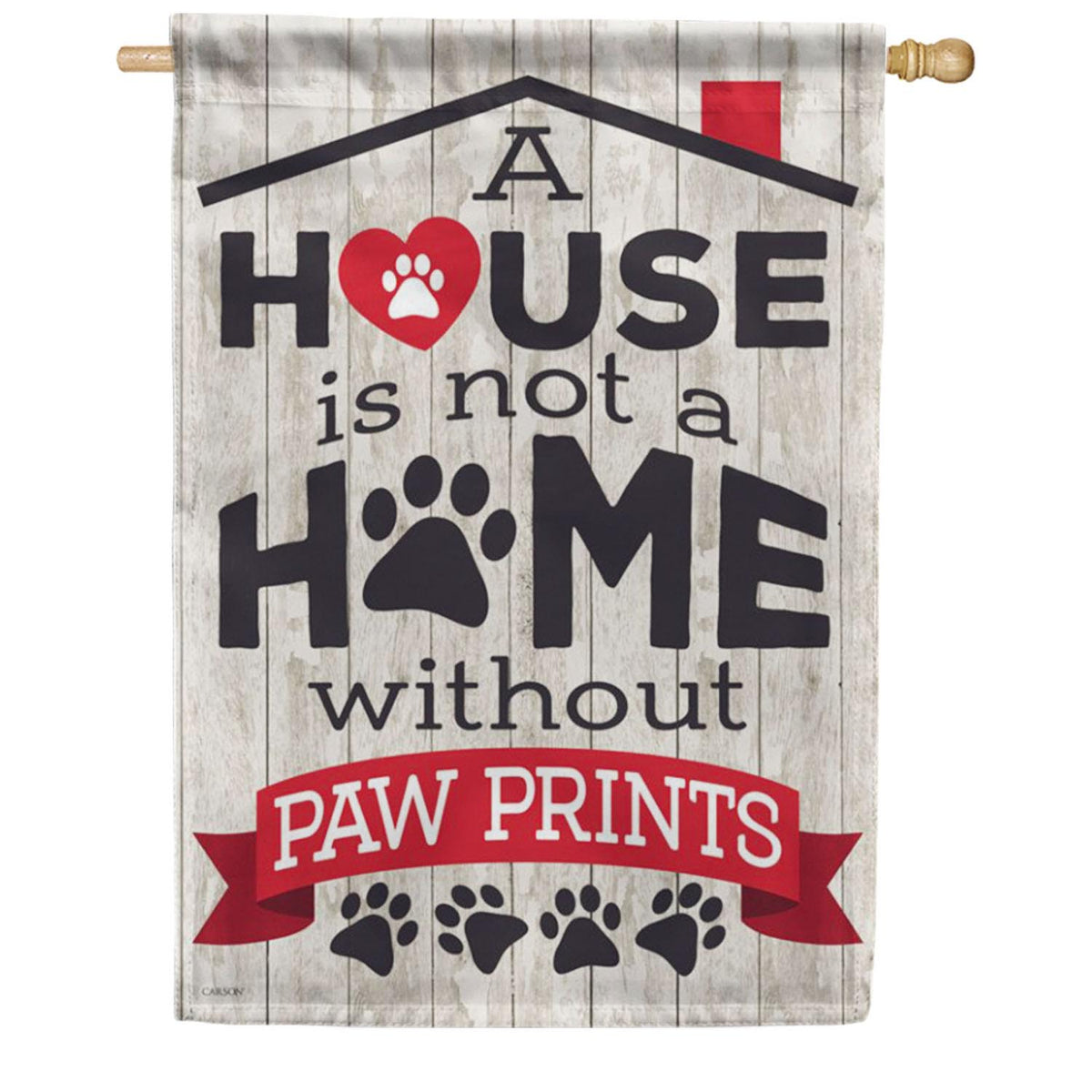 Paw Prints House Flag