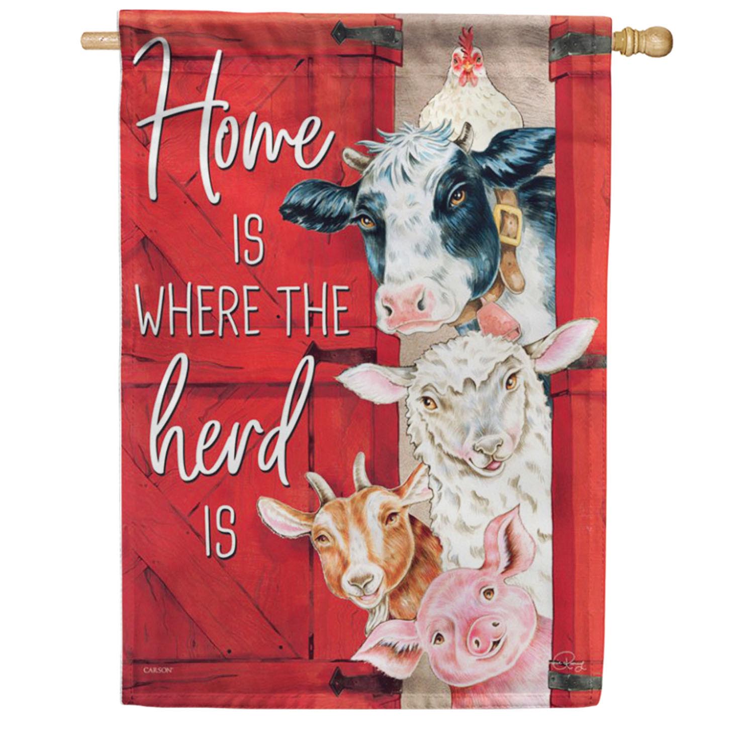Barnyard Friends House Flag