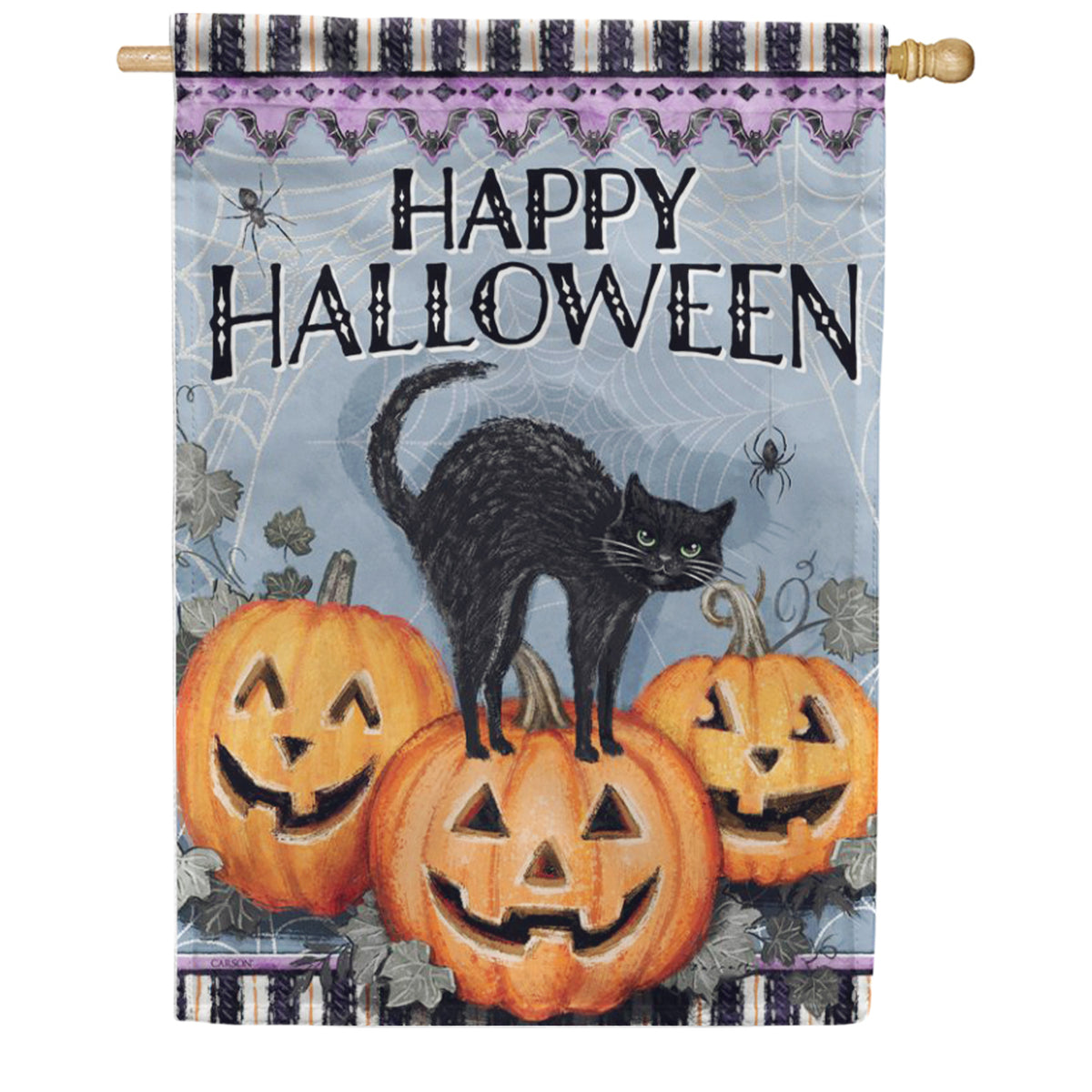 Black Cat Magic House Flag