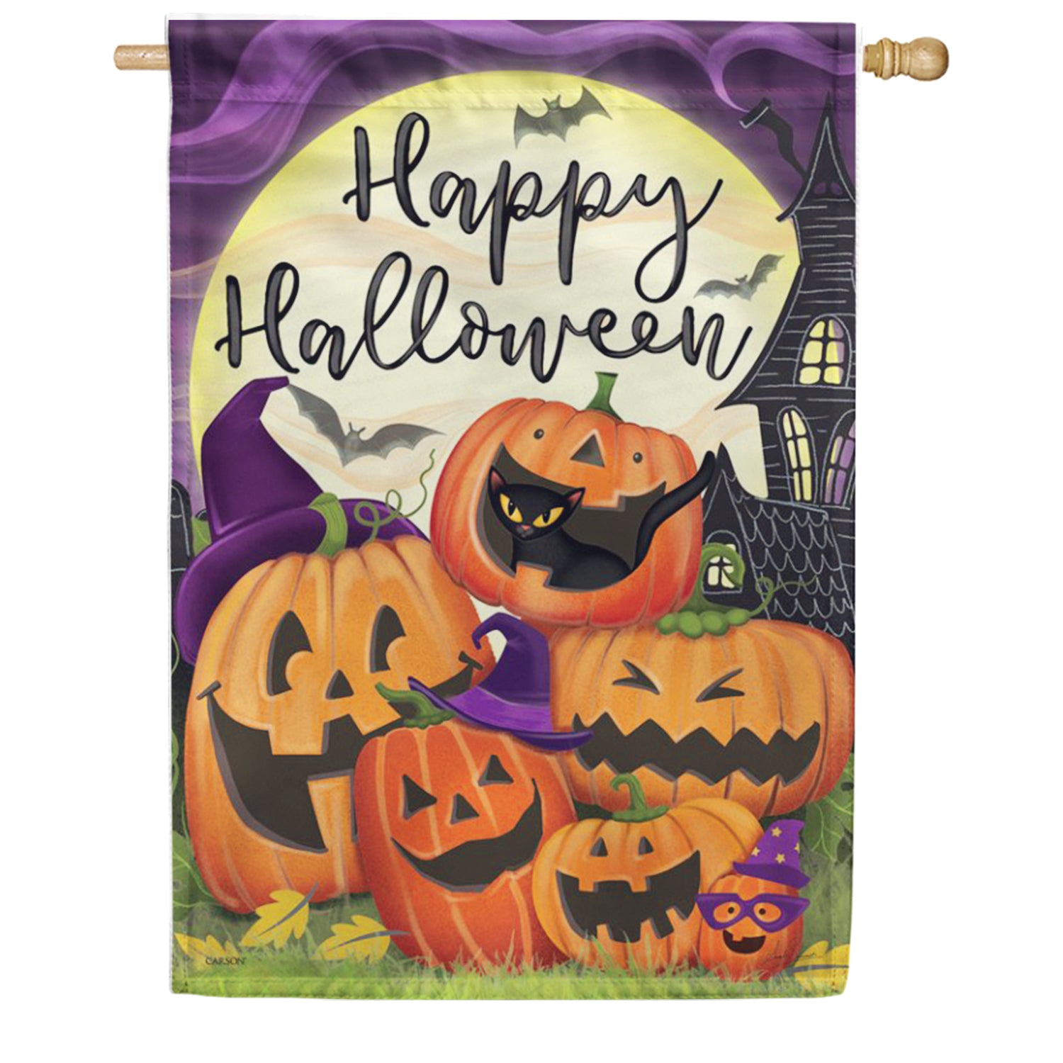 Halloween Pumpkins House Flag
