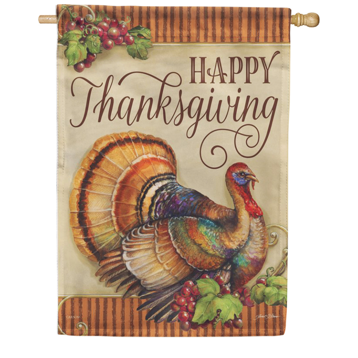 Turkey & Grapes House Flag