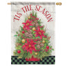 Christmas Tree House Flag
