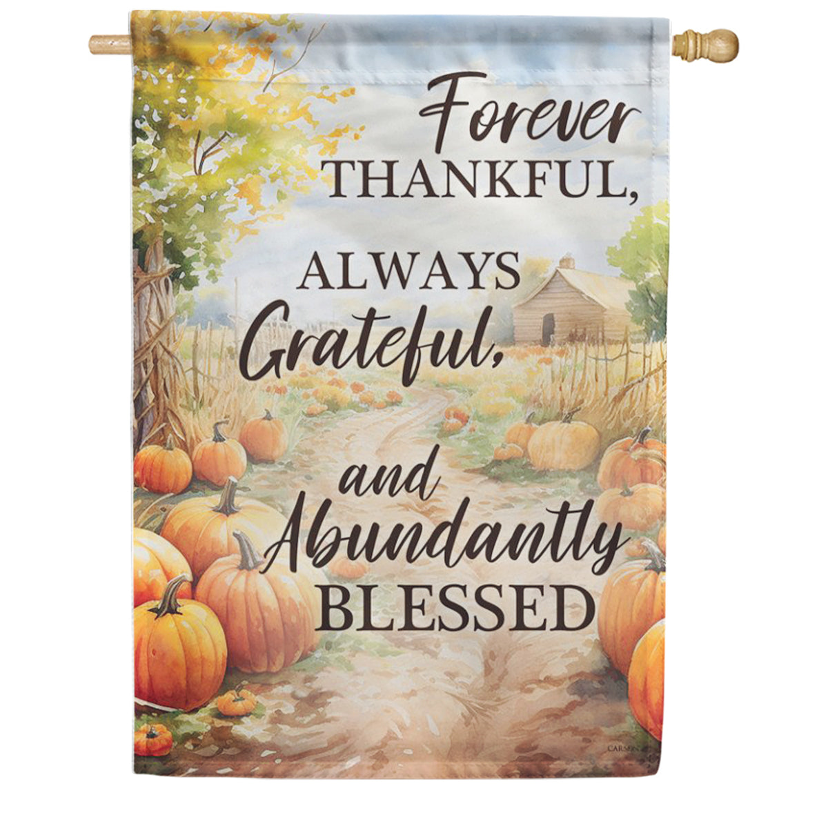 Carson Pumpkin Patch House Flag