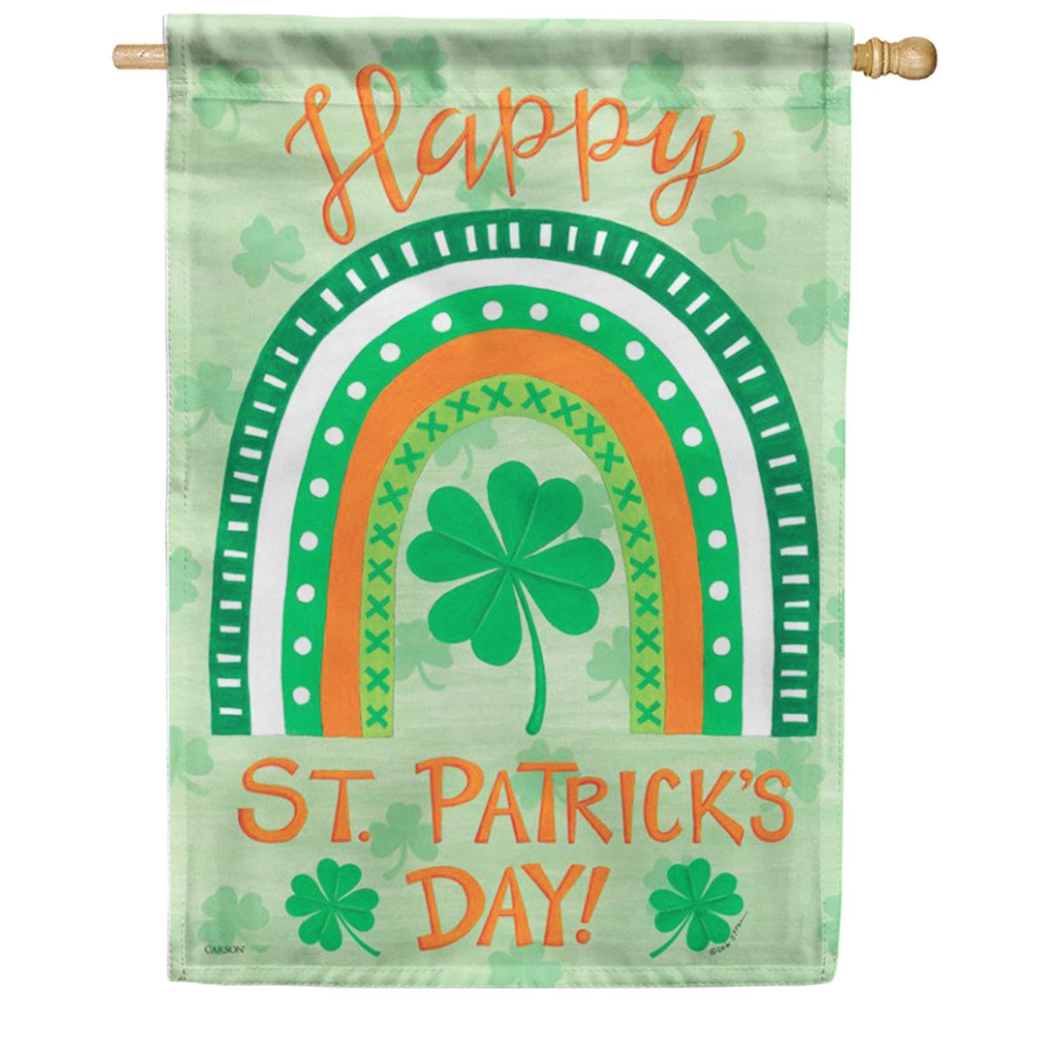 Carson House Flag - St. Pat's Rainbow House Flag