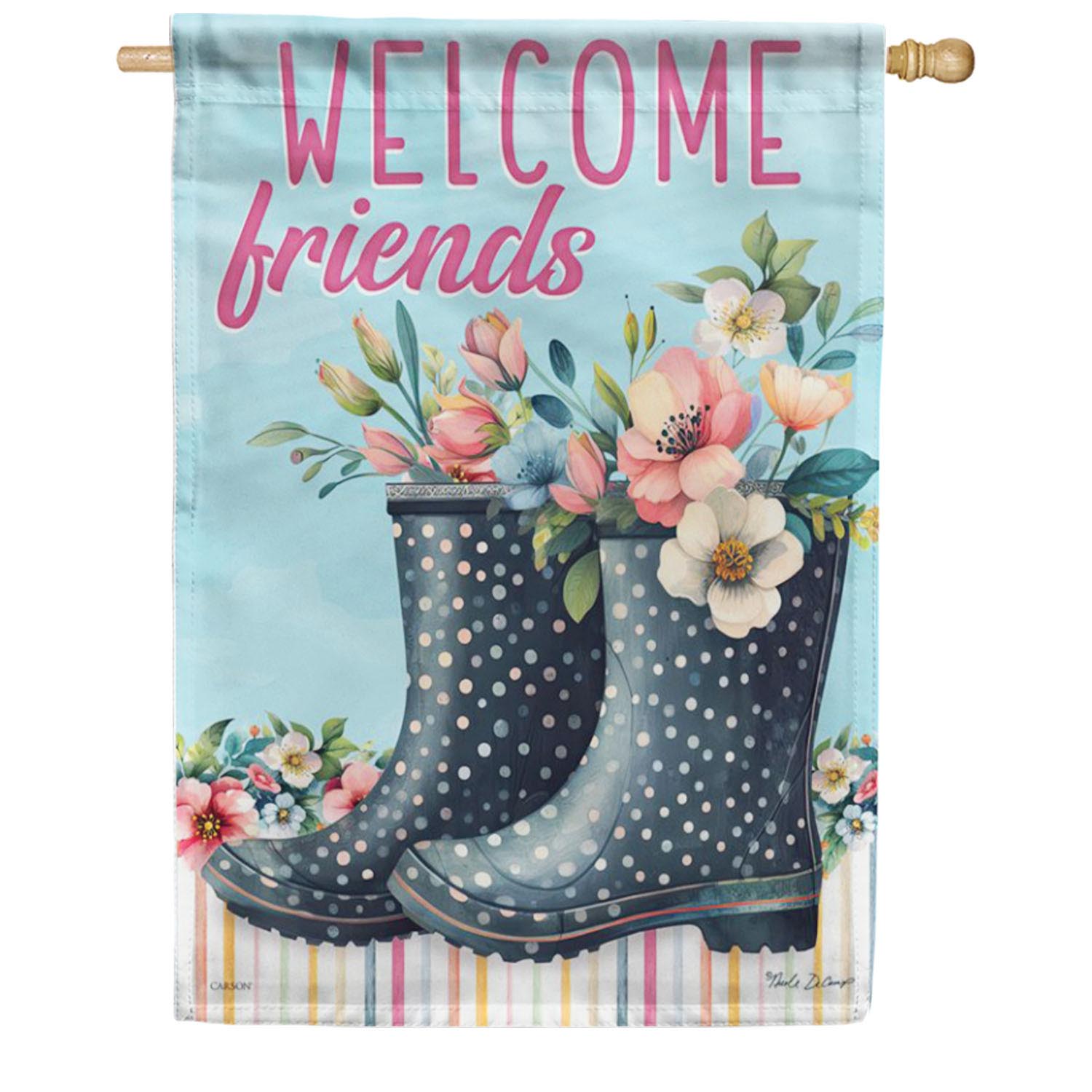 Carson House Flag - Rain Boots House Flag