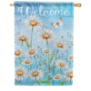 Carson House Flag - Daisies Welcome House Flag