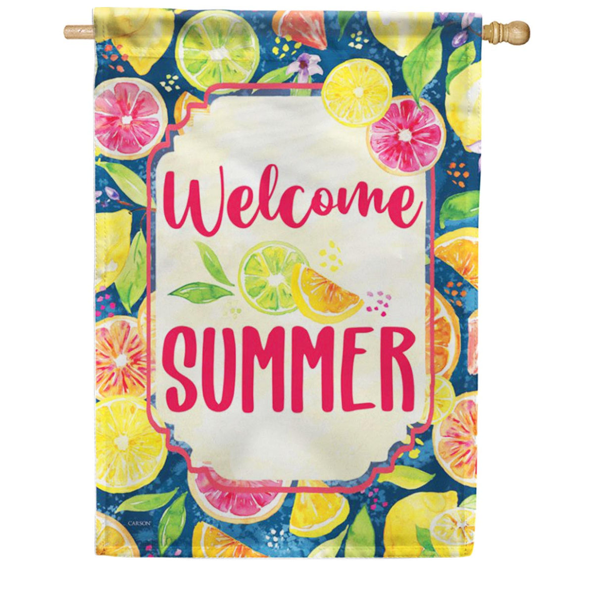 Summer Citrus Double Sided House Flag