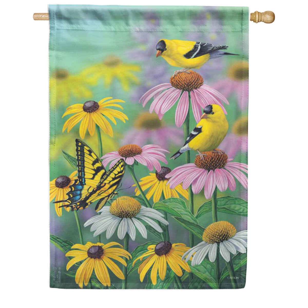 Goldfinch Friends Double Sided House Flag