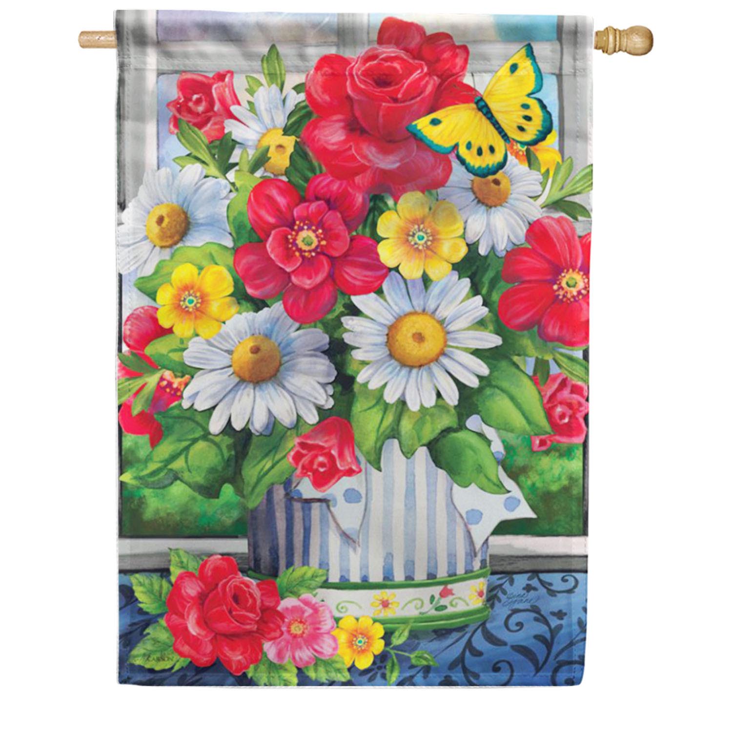 In Full Bloom Double Sided House Flag