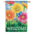 Gerbera Welcome Double Sided House Flag