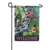 Songbirds on Birch Branches Garden Flag