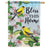 Bless This Home Goldfinches House Flag