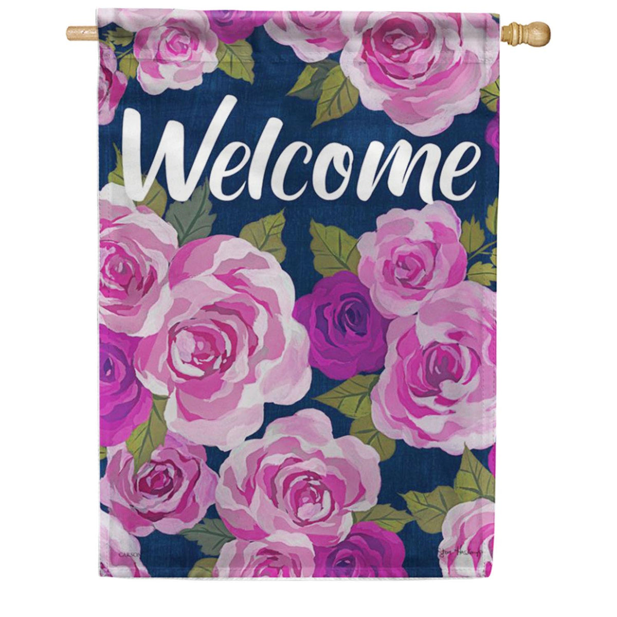 Purple Roses House Flag