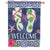 Indigo Leaf Flip Flops House Flag
