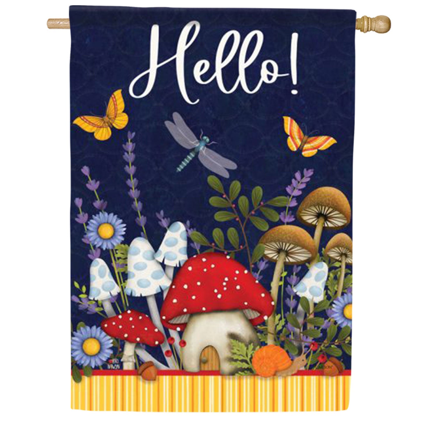 Mushroom Medley House Flag