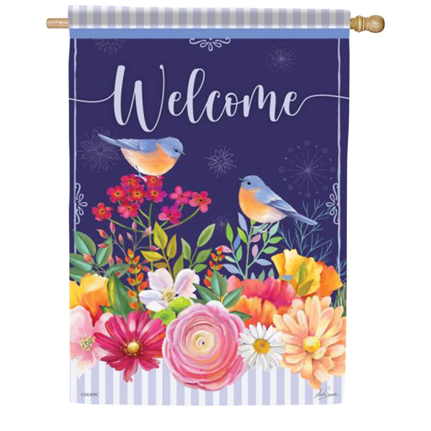 Bluebird Friends House Flag