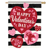 Valentine Stripe House Flag