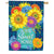 Summer Flower Jar House Flag