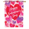 Watercolor Hearts House Flag
