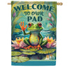 Welcome To Our Pad House Flag