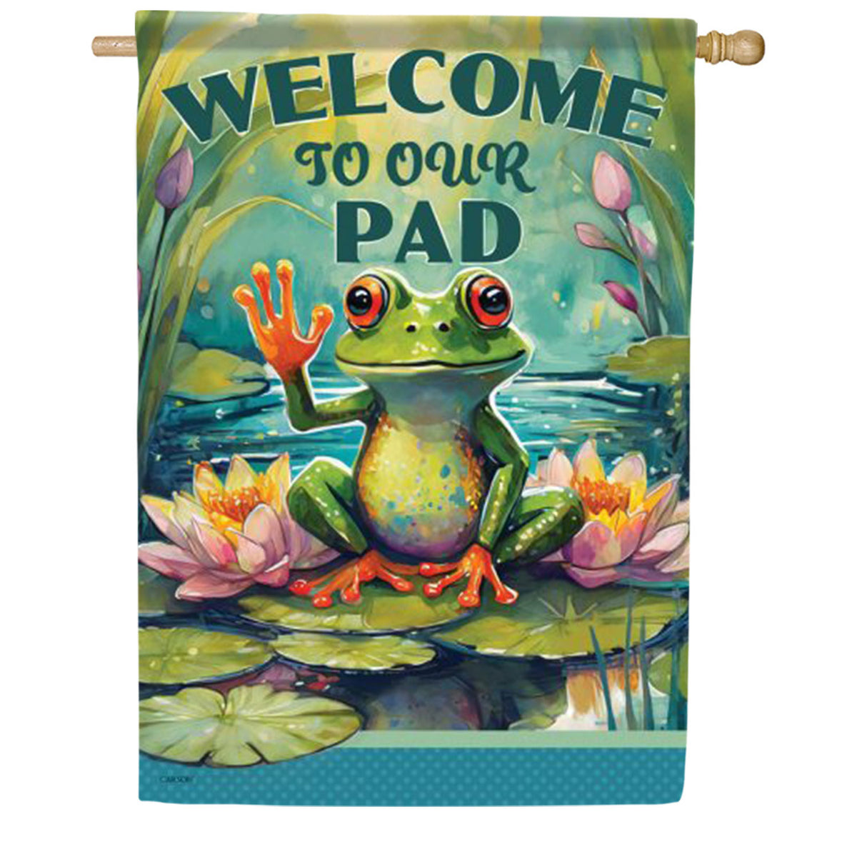 Welcome To Our Pad House Flag