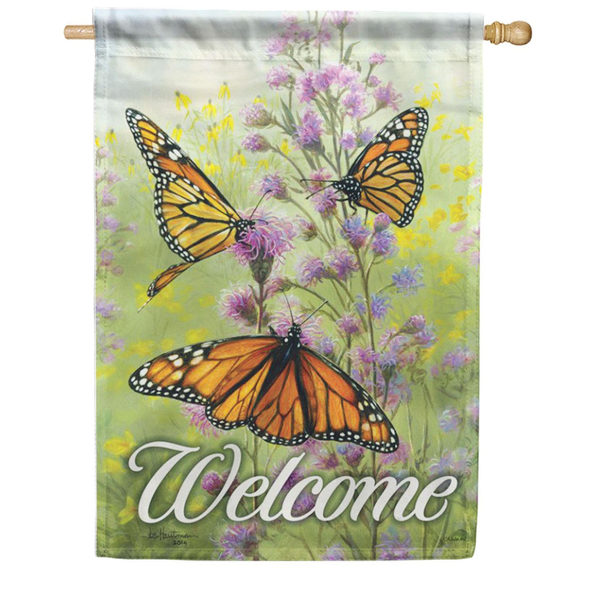 Monarch & Blazing Star House Flag