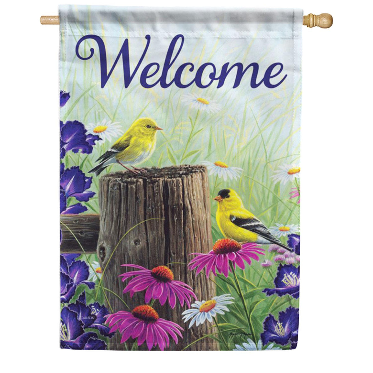 Goldfinch Meadow House Flag