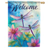 Dragonfly Splash House Flag