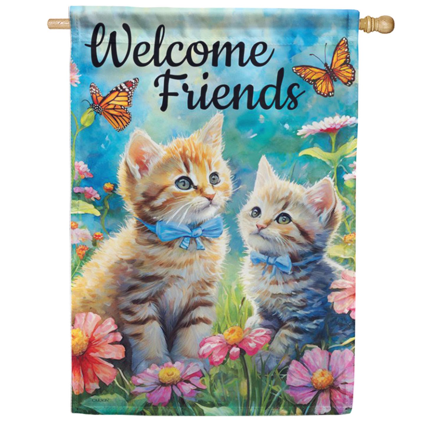 Cute Kittens House Flag