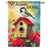 Red Roof Chickadee House Flag