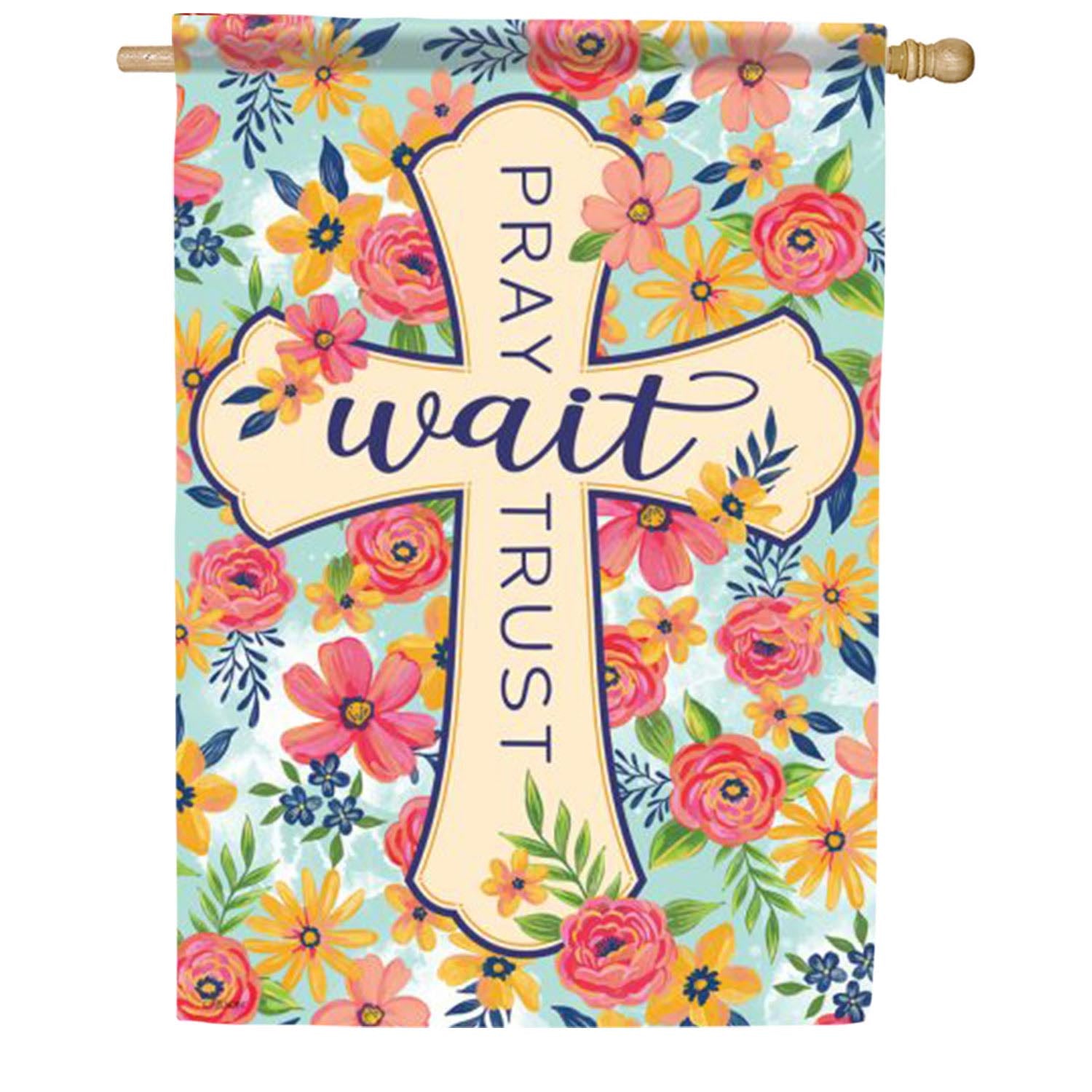 Pray Wait Trust House Flag