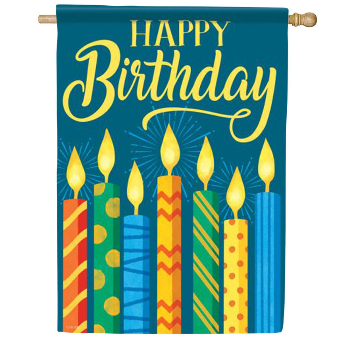 Happy Birthday House Flag