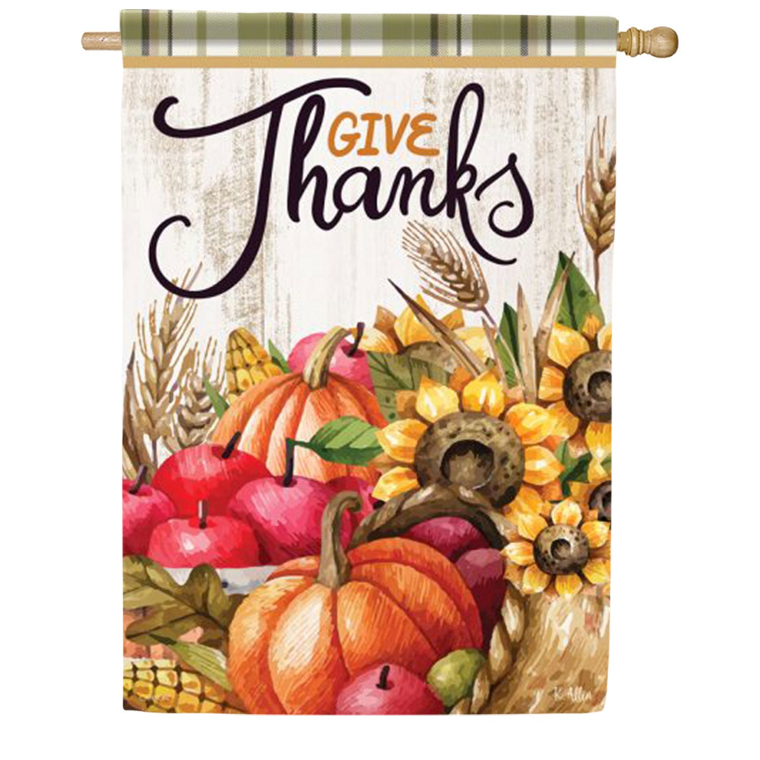 Give Thanks House Flag