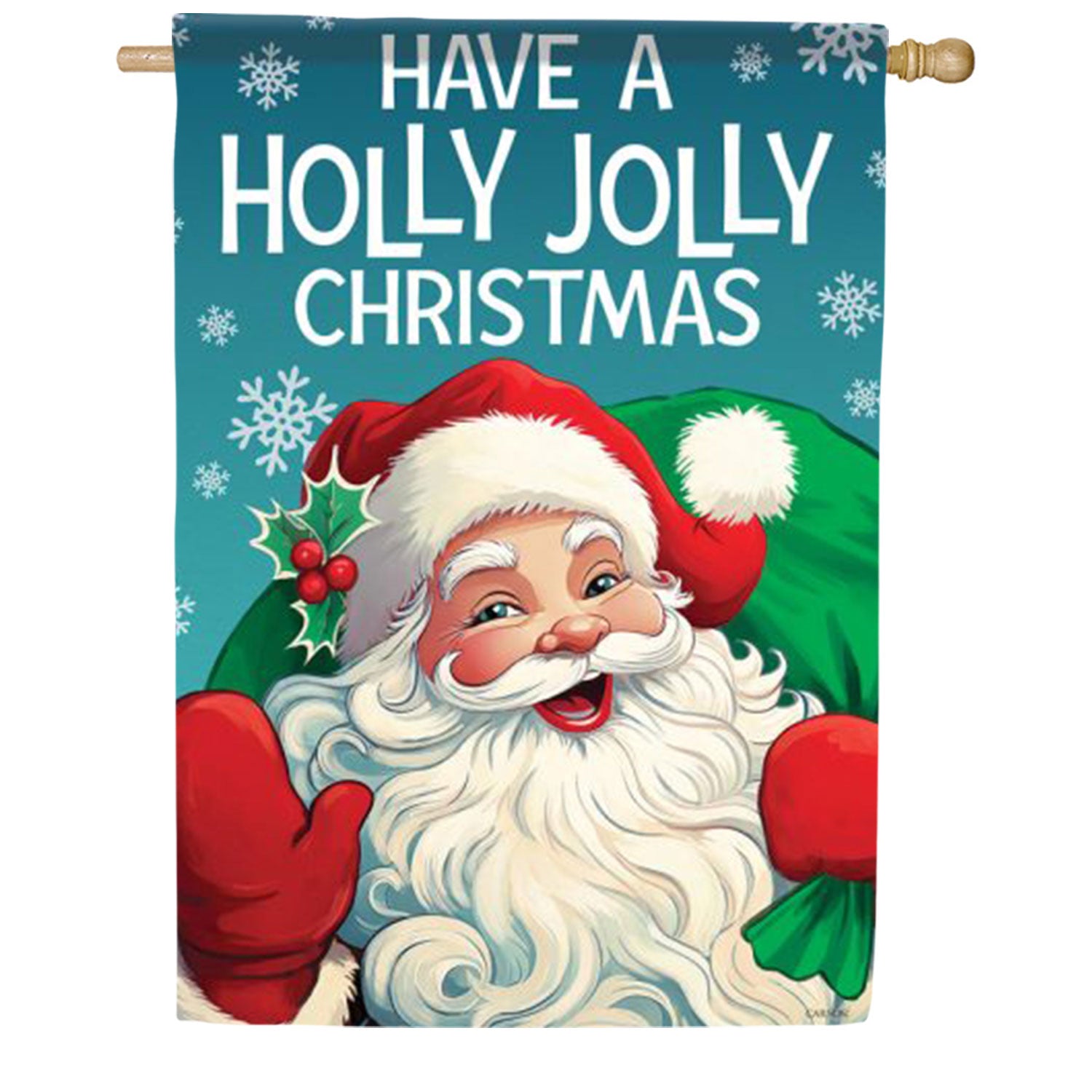 Holly Jolly House Flag