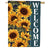 Carson Welcome Sunflower House Flag