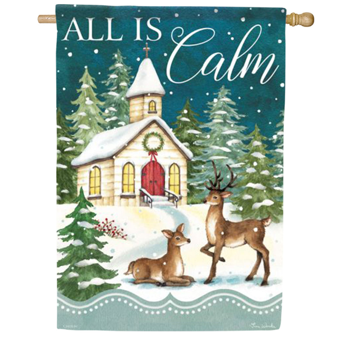 Carson Winter Church House Flag