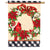 Carson Cardinal Wreath House Flag