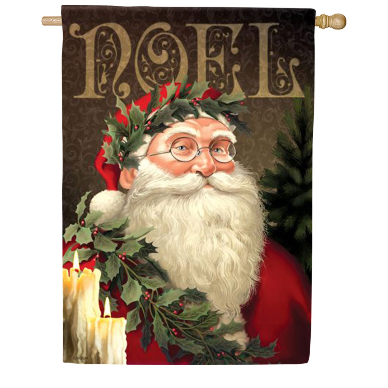 Noel Santa House Flag